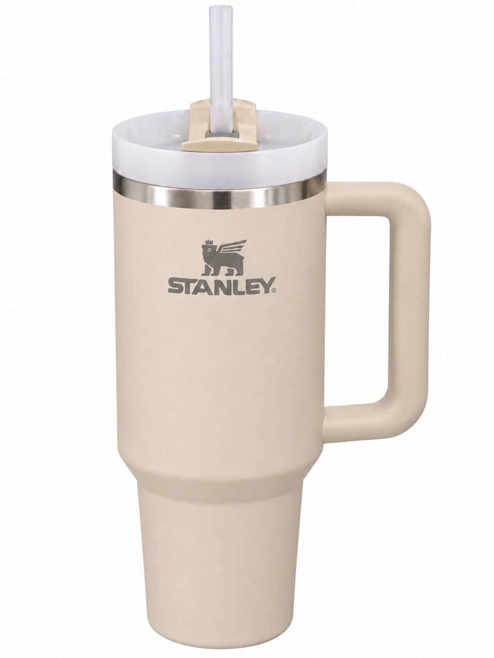 Stanley Quencher H2.0 FlowState 40 oz Tumbler Cream NWOT
